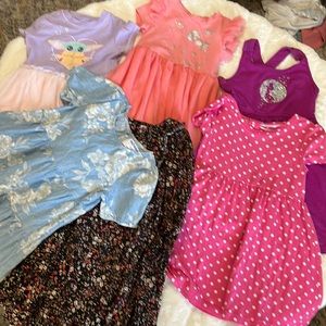 Lot 6 pc Girls Dresses Size 5